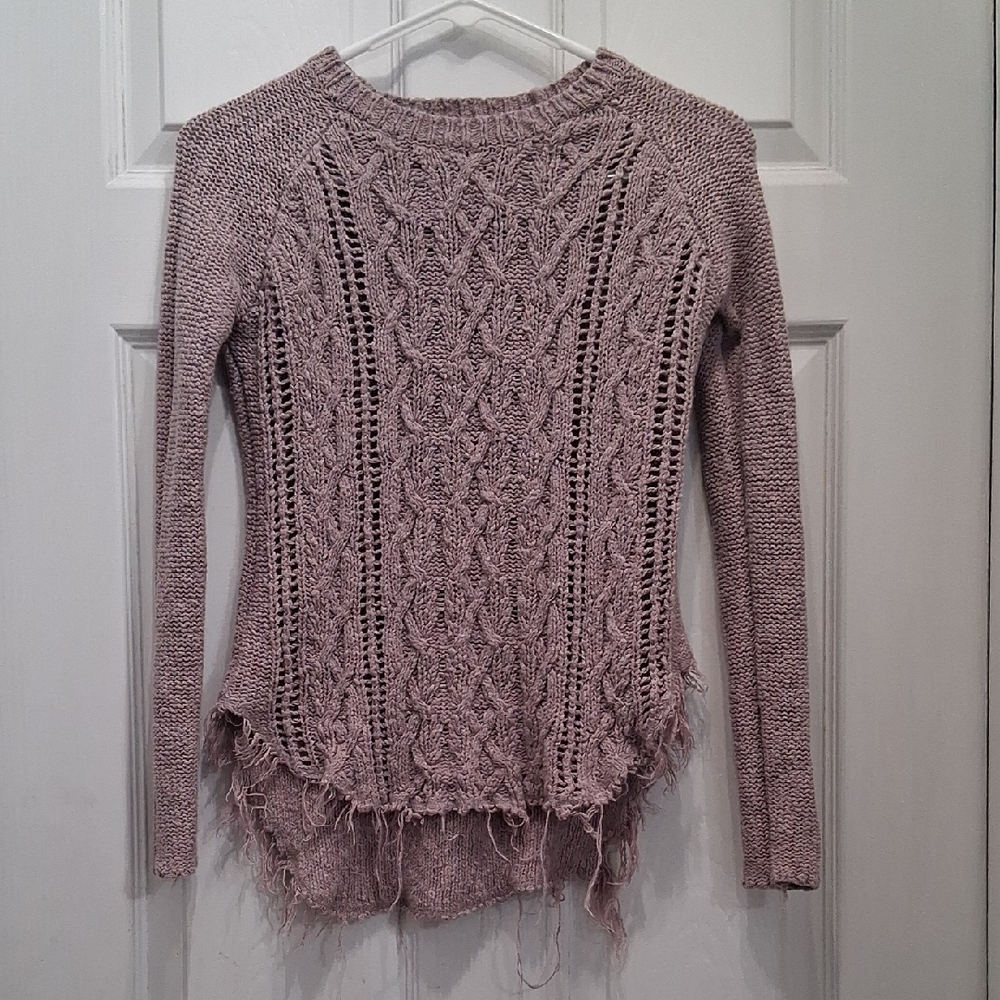 Ruby Moon Women's Textured Knit Sweater - Lavender